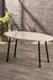 Black Metal Coffee Table Set Ellipse