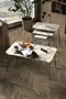 Square Silver Black Wire Coffee Table Set
