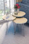 Silver Wire Coffee Table Set Ellipse