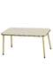 Gold Metal Double Gold Centre Coffee Table Square