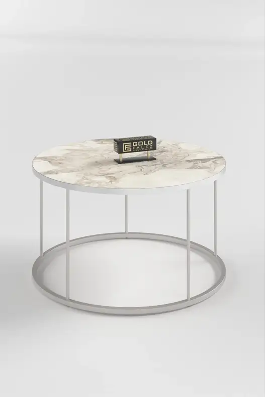 Coffee Table and Zigon Coffee Table Terra Set Silver Coffee Table and Zigon Coffee Table Terra Set Silver