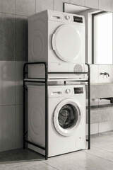 Washing Machine and Dryer Cabinet