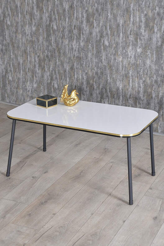Black Metal Double Gold Coffee Table Set Square Black Metal Double Gold Coffee Table Set Square