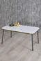 Black Metal Double Gold Coffee Table Set Square