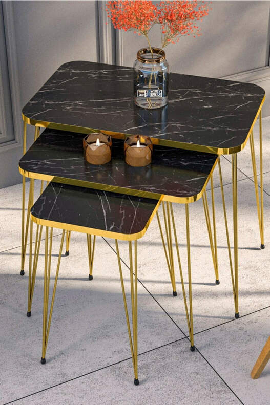Gold Wire Square Zigon Coffee Table Gold Wire Square Zigon Coffee Table