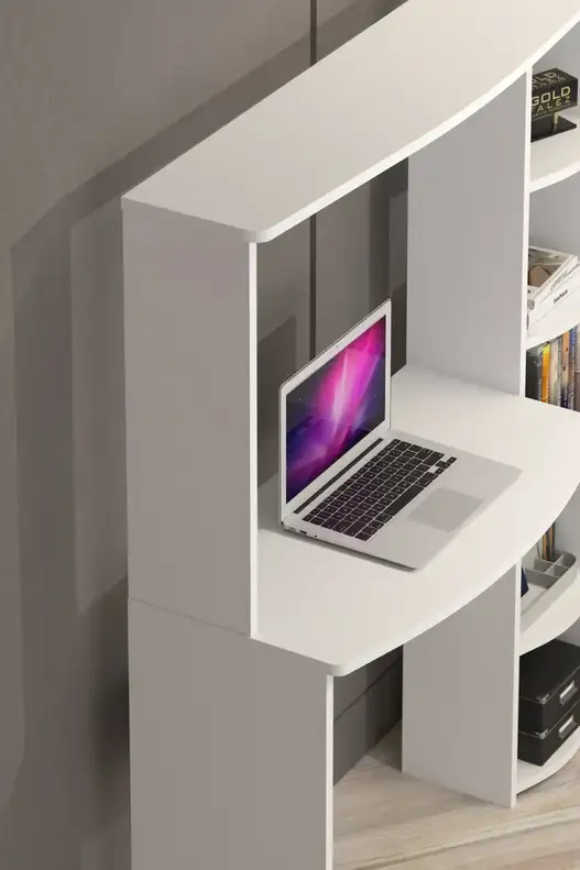 5 Raflı Kitaplıklı Çalışma Masası