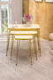 Square Gold Wire Coffee Table Set