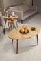 Ellipse Wooden Zigon Centre Coffee Table Set