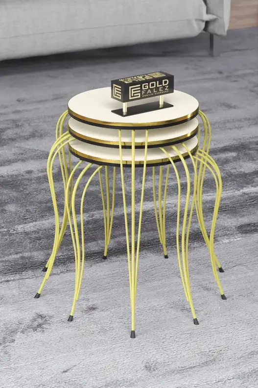 Zigon Coffee Table Luxury Double Gold Zigon Coffee Table Luxury Double Gold