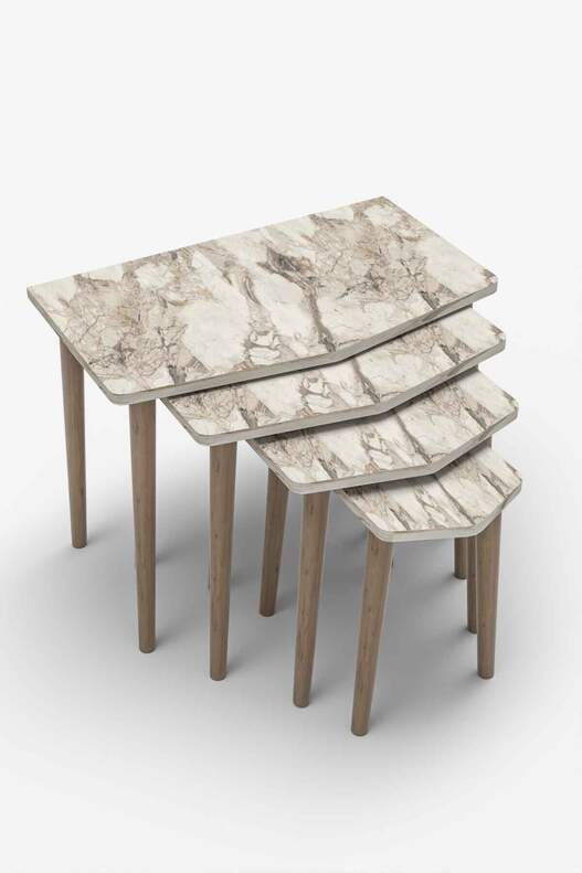 Elya Wooden 4 Piece Zigon Coffee Table Elya Wooden 4 Piece Zigon Coffee Table
