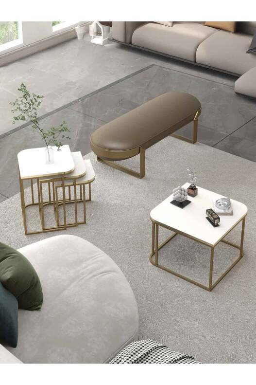 Damla Center and Zigon Coffee Table Set Damla Center and Zigon Coffee Table Set