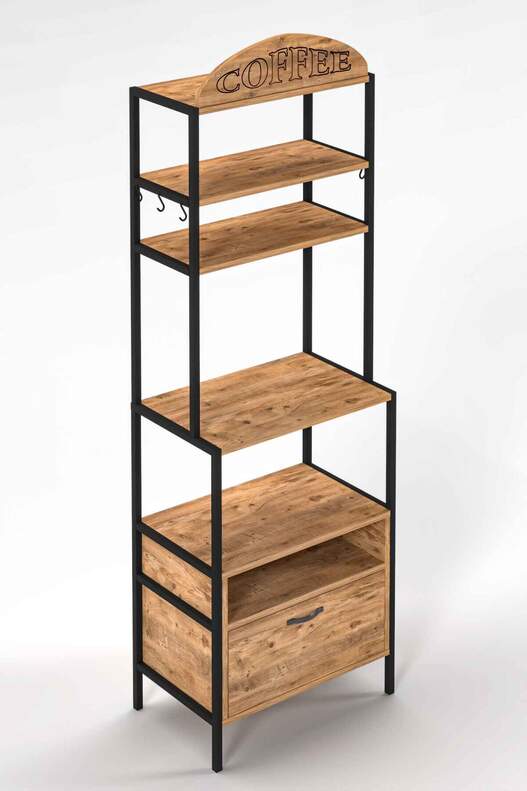 Multipurpose Coffee and Kitchen Shelf Multipurpose Coffee and Kitchen Shelf