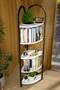Bohemian Corner Bookcase with 5 Shelves