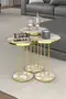 Coffee Table and Zigon Coffee Table Terra Set Gold