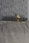 Black Wire Gold Coffee Table Set Square