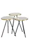 Black Metal Gold Zigon Coffee Table