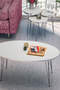 Silver Wire Coffee Table Set Ellipse