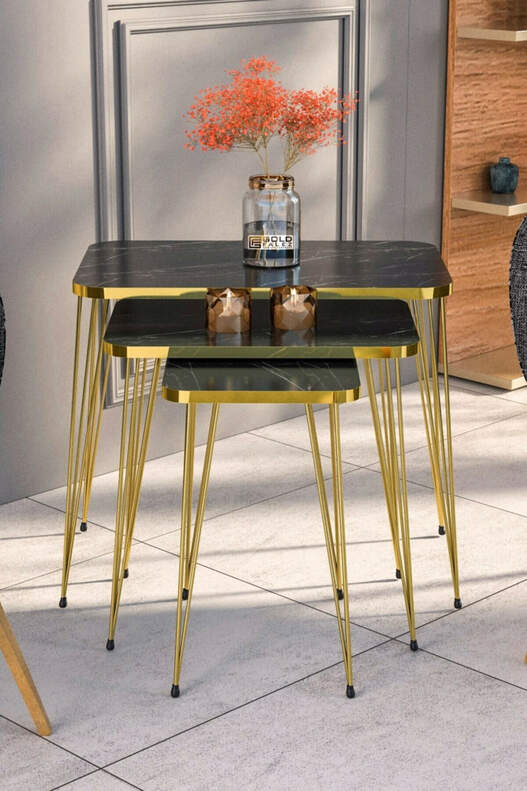 Gold Wire Square Zigon Coffee Table Gold Wire Square Zigon Coffee Table