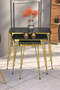 Gold Wire Square Zigon Coffee Table