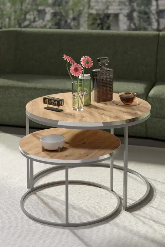 Coffee Table Double Silver Luxury Special Coffee Table Double Silver Luxury Special
