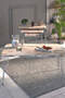 Square Silver Wire Coffee Table Set