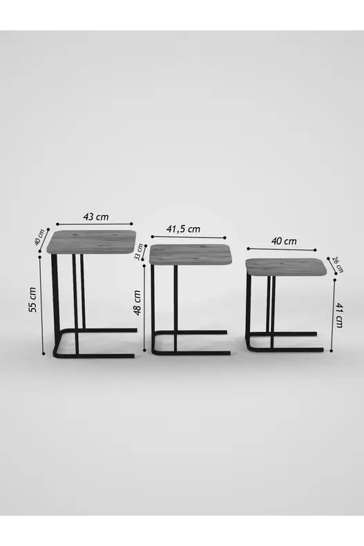 Zino 3 Piece Zigon Coffee Table