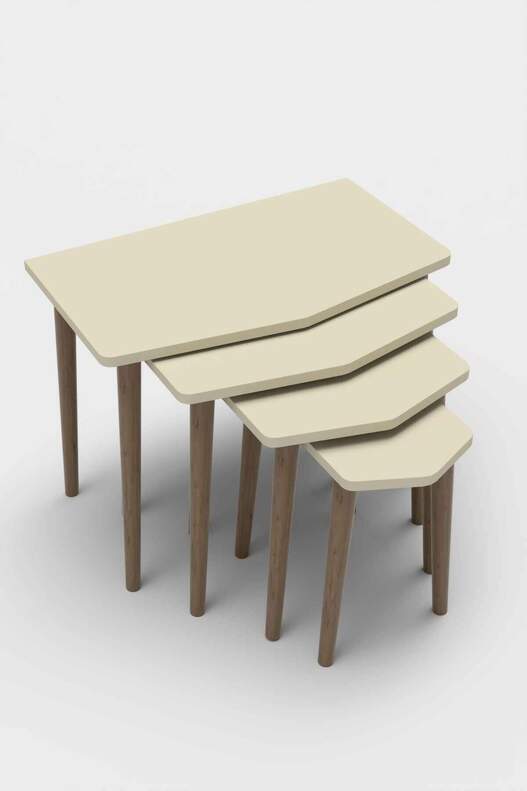 Elya Wooden 4 Piece Zigon Coffee Table Elya Wooden 4 Piece Zigon Coffee Table