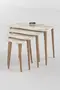 Zigon Coffee Table Wooden 4 Piece Square