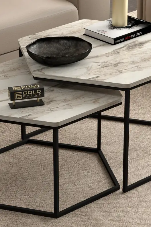 Hexagonal Double Lux Coffee Table Hexagonal Double Lux Coffee Table
