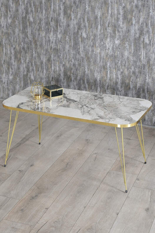 Square Gold Wire Coffee Table Set Square Gold Wire Coffee Table Set