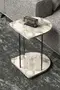 Wheeled Side Table Oval