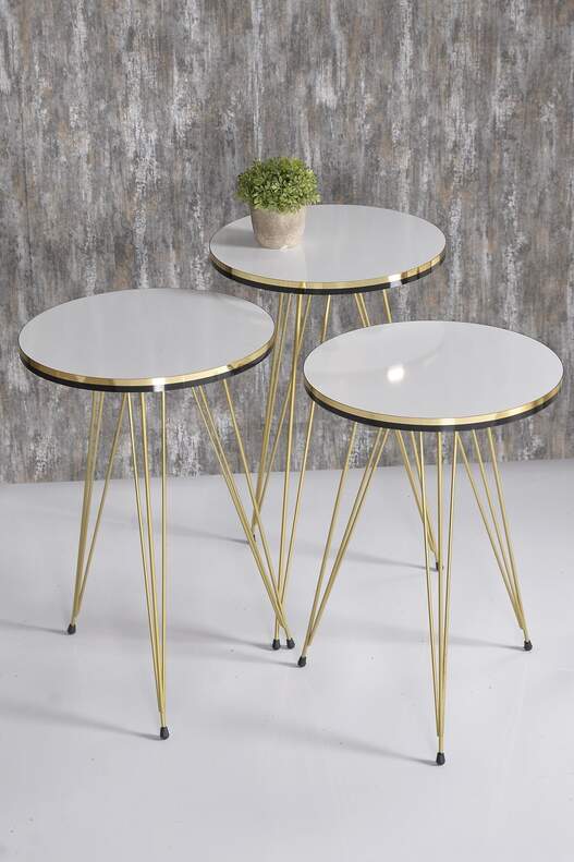 Gold Wire Double Gold Coffee Table Set Ellipse Gold Wire Double Gold Coffee Table Set Ellipse