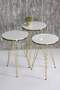 Gold Wire Double Gold Coffee Table Set Ellipse