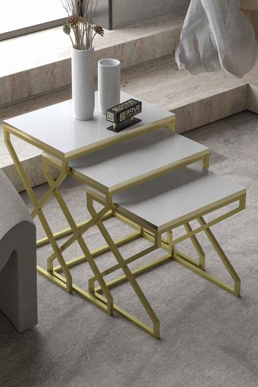 V Lux 3 Piece Zigon Coffee Table V Lux 3 Piece Zigon Coffee Table