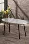 Black Metal Coffee Table Set Ellipse