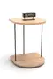 Wheeled Side Table Oval