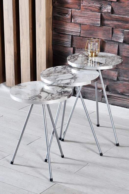 Silver Metal Zigon Coffee Table Silver Metal Zigon Coffee Table