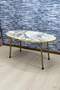 Gold Metal Centre Coffee Table Ellipse
