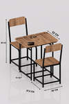 2-Person Kitchen Dining Set with Chairs - 14