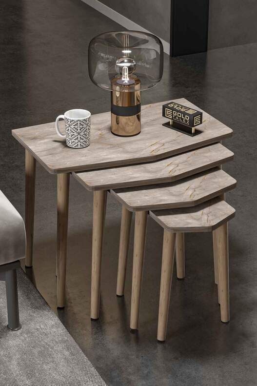 Elya Wooden 4 Piece Zigon Coffee Table Elya Wooden 4 Piece Zigon Coffee Table