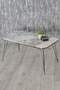 Black Wire Double Gold Coffee Table Set Square