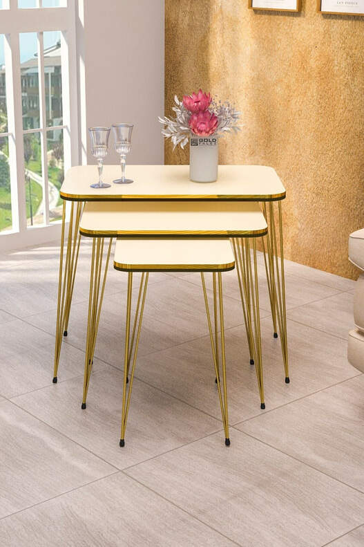 Gold Wire Double Gold Square Zigon Coffee Table Gold Wire Double Gold Square Zigon Coffee Table