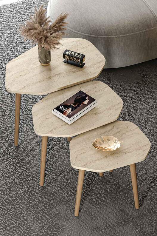 Trio 3 Wooden Zigon Coffee Table Trio 3 Wooden Zigon Coffee Table