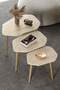 Trio 3 Wooden Zigon Coffee Table