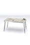 Black Wire Silver Centre Coffee Table Square