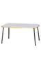 Black Metal Gold Centre Coffee Table Square