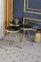 Gold Metal Zigon Coffee Table
