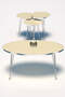 Silver Wire Coffee Table Set Ellipse