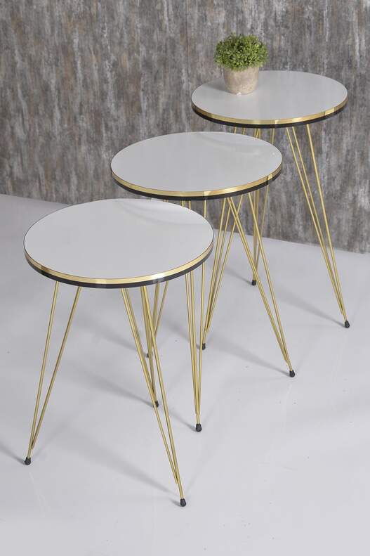 Gold Wire Double Gold Coffee Table Set Ellipse Gold Wire Double Gold Coffee Table Set Ellipse