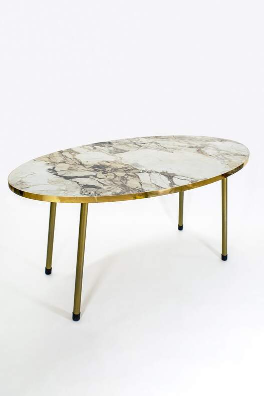 Gold Metal Centre Coffee Table Ellipse Gold Metal Centre Coffee Table Ellipse